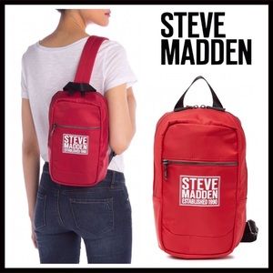 STEVE MADDEN BACKPACK SHOULDER SPORTY TRAVEL MINI BUCKET BAG A3C